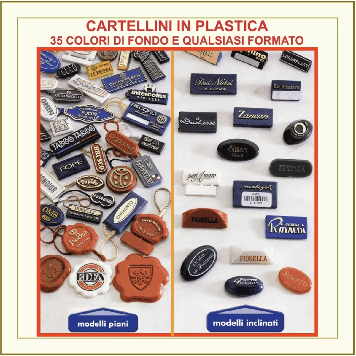 ETICHETTE IN PLASTICA