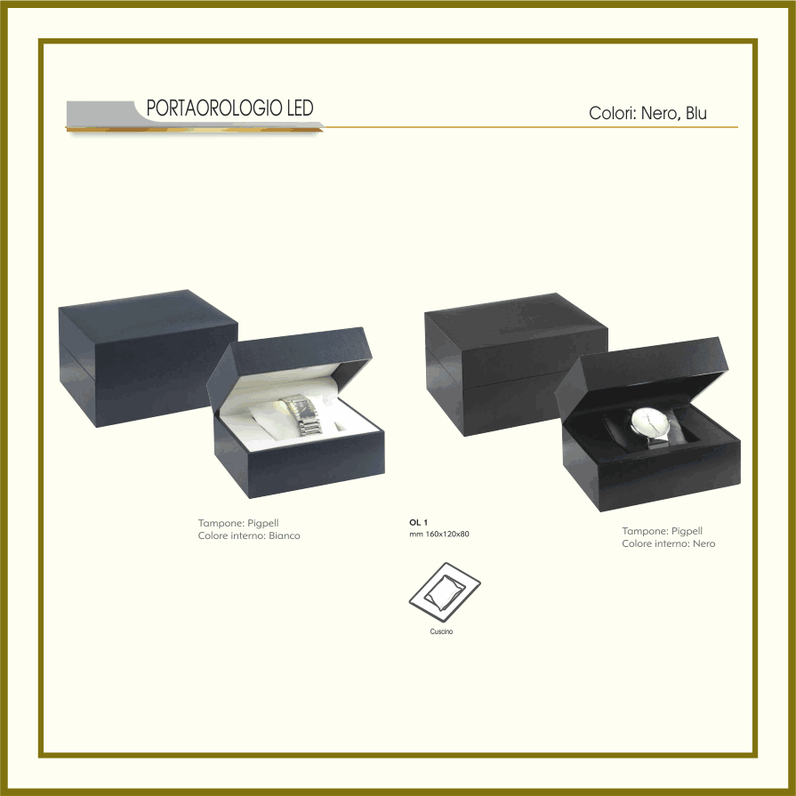 PORTAOROLOGIO LED